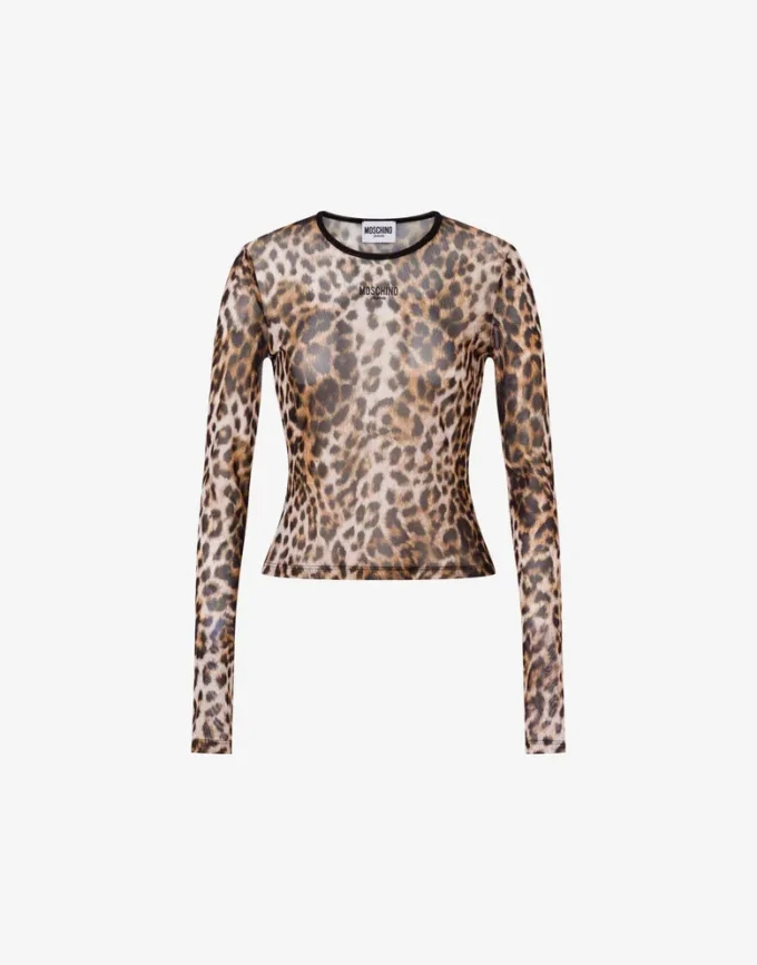 Camiseta de malla estampada