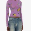 Camiseta de malla estampada