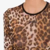 Camiseta de malla estampada