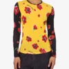 Camiseta estampada de jersey elástico