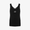 Camiseta sin mangas con bordado de corona de laurel
