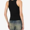 Camiseta sin mangas de algodón elástico