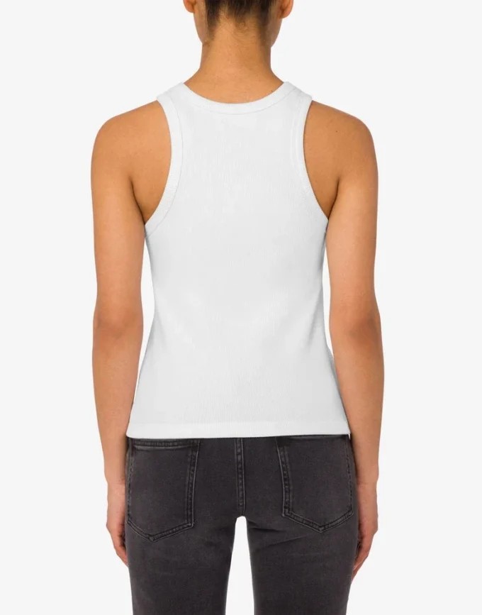 Camiseta sin mangas de algodón elástico