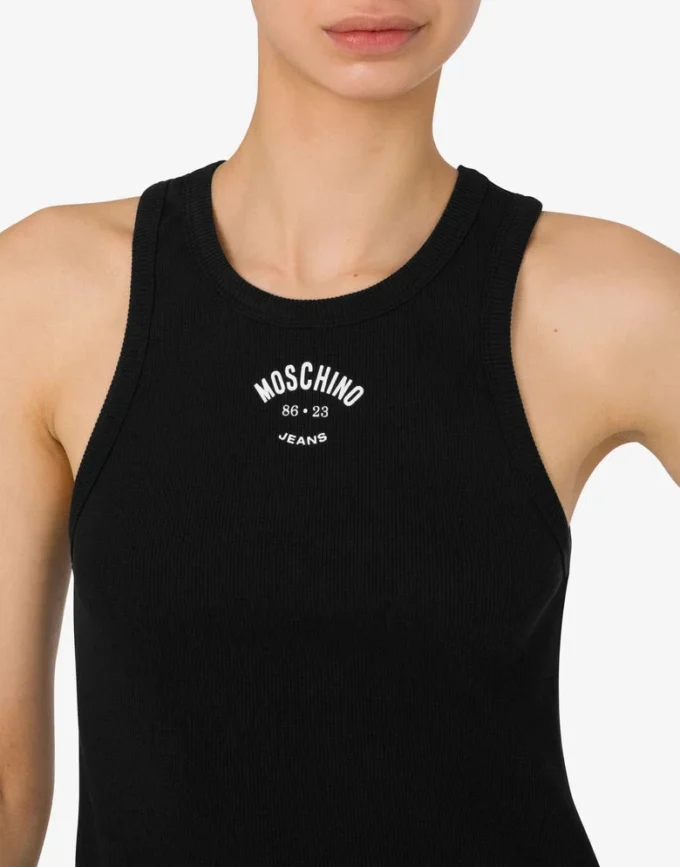 Camiseta sin mangas de algodón elástico