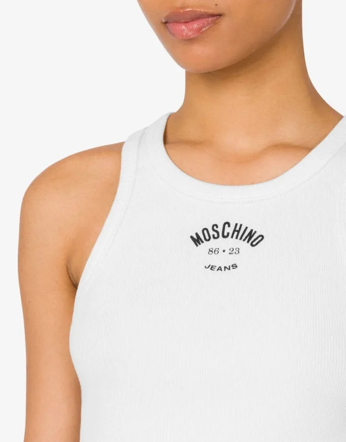 Camiseta sin mangas de algodón elástico