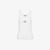 Camiseta sin mangas de algodón elástico con el logotipo de la corona de laurel