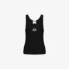 Camiseta sin mangas de algodón elástico con el logotipo de la corona de laurel