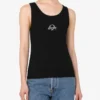 Camiseta sin mangas de algodón elástico con el logotipo de la corona de laurel