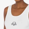 Camiseta sin mangas de algodón elástico con el logotipo de la corona de laurel