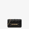 Cartera acolchada con cadena Logotipo con letras