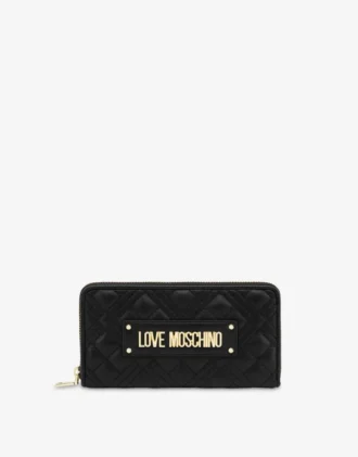 Cartera acolchada con cremallera