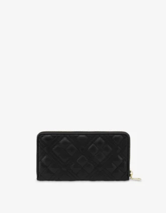 Cartera acolchada con cremallera