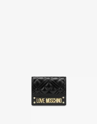 Cartera acolchada con logotipo