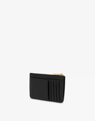 Cartera con cremallera y logotipo con letras