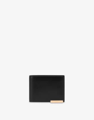 Cartera con solapa de piel de becerro