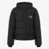 Chaqueta acolchada de nailon con logotipo Laurel Crown. Chaqueta acolchada de nailon con logotipo Laurel Crown.