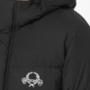 Chaqueta acolchada de nailon con logotipo Laurel Crown. Chaqueta acolchada de nailon con logotipo Laurel Crown.