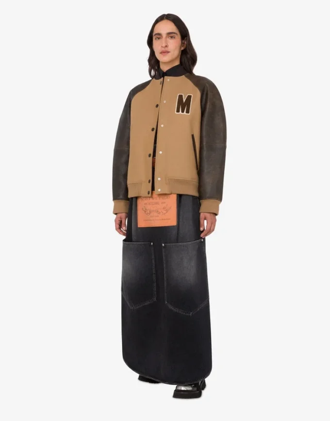 Chaqueta bomber de lana