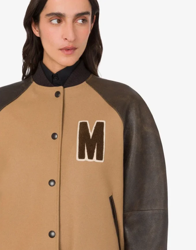 Chaqueta bomber de lana