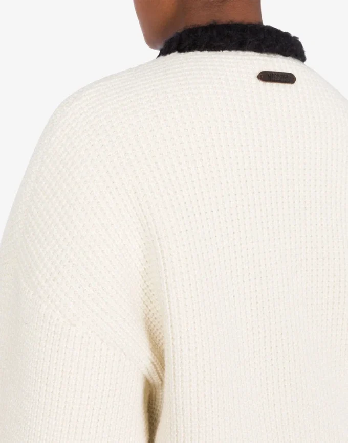 Chaqueta corta de lana de cordero superfina Chaqueta corta de lana de cordero superfina