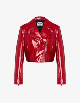 Chaqueta corta motera de charol Chaqueta corta motera de charol