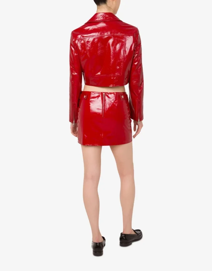 Chaqueta corta motera de charol Chaqueta corta motera de charol