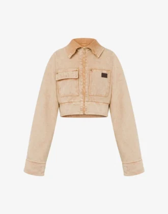 Chaqueta de dril teñida en prenda