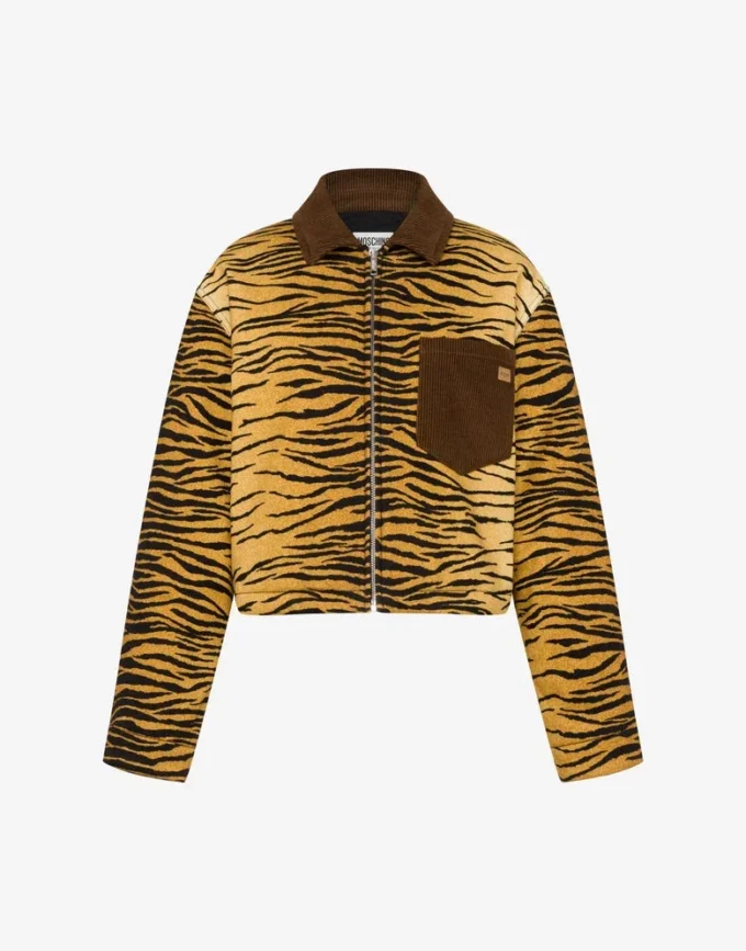 Chaqueta de gabardina de algodón estampada Chaqueta de gabardina de algodón estampada