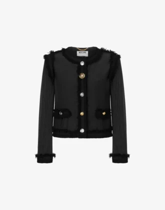 Chaqueta elástica de bouclé