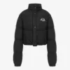 Chaqueta ligera de nailon con plumón y logotipo Laurel Crown Chaqueta ligera de nailon con plumón y logotipo Laurel Crown