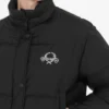 Chaqueta ligera de nailon con plumón y logotipo Laurel Crown Chaqueta ligera de nailon con plumón y logotipo Laurel Crown