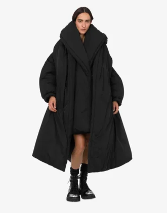 Chaqueta oversize de plumón en tejido técnico