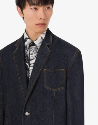 Chaqueta vaquera de algodón azul