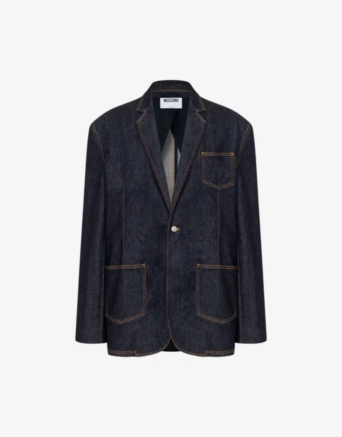 Chaqueta vaquera de algodón azul Chaqueta vaquera de algodón azul