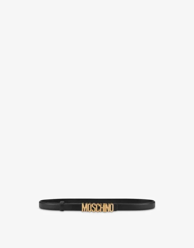 Cinturón con mini logotipo Lettering