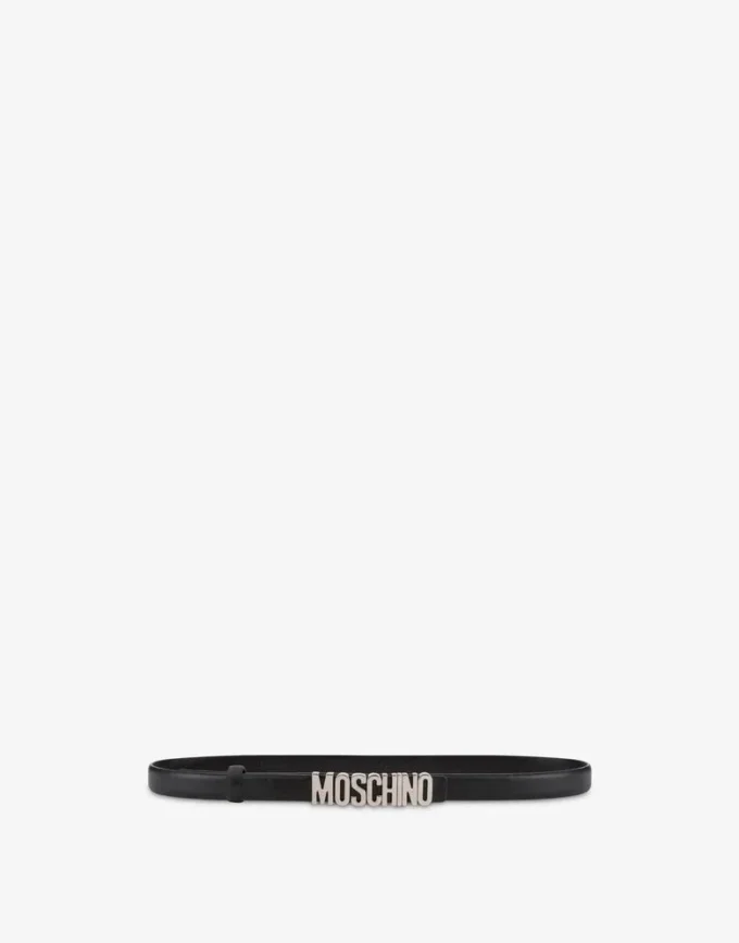 Cinturón con mini logotipo Lettering