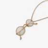 Collar con colgante de gafas