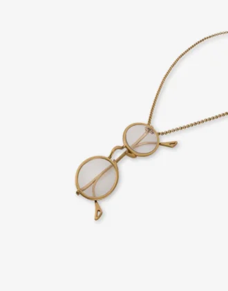 Collar con colgante de gafas