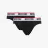 Conjunto de 2 slips elásticos con banda con logotipo
