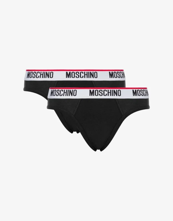 Conjunto de 2 slips elásticos con banda con logotipo