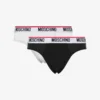 Conjunto de 2 slips elásticos con banda con logotipo