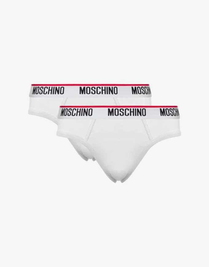 Conjunto de 2 slips elásticos con banda con logotipo