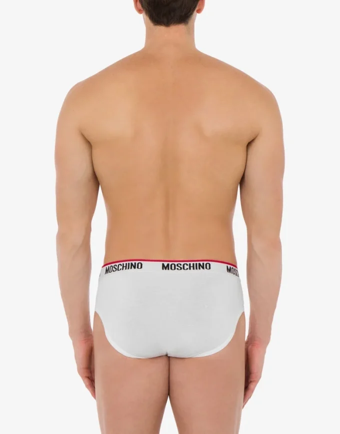 Conjunto de 2 slips elásticos con banda con logotipo