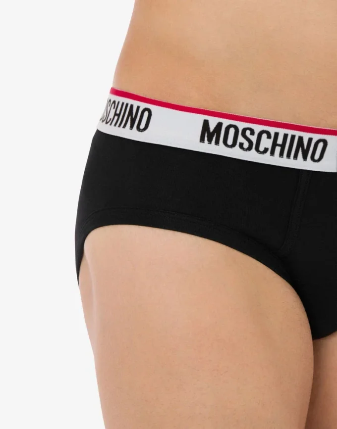 Conjunto de 2 slips elásticos con banda con logotipo