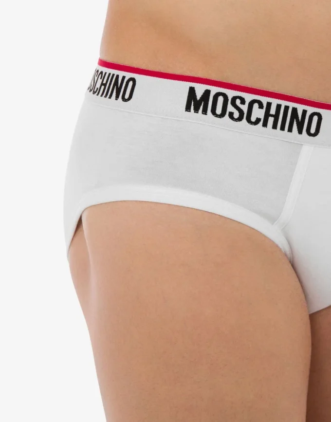 Conjunto de 2 slips elásticos con banda con logotipo