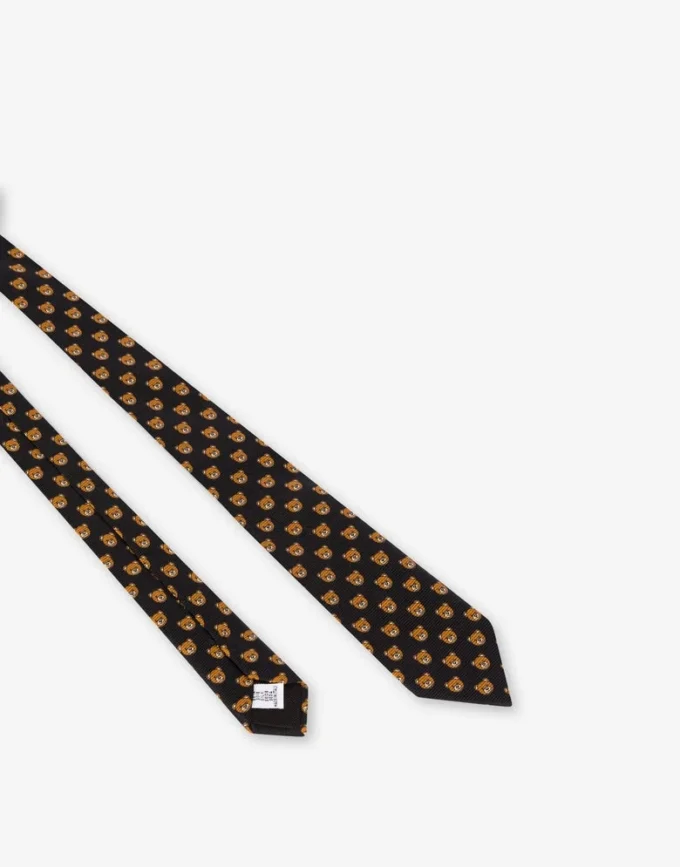 Corbata con estampado de ositos de peluche