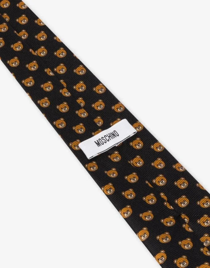 Corbata con estampado de ositos de peluche