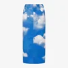 Falda de algodón con estampado de nubes de archivo Falda de algodón con estampado de nubes de archivo