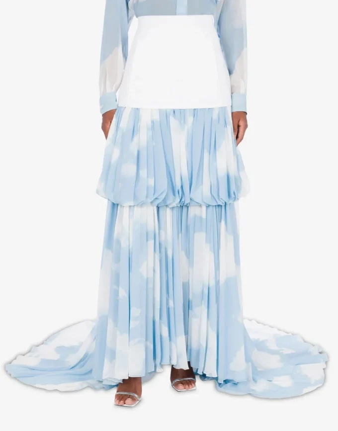 Falda larga con estampado «In the Cloud» Falda larga con estampado «In the Cloud»