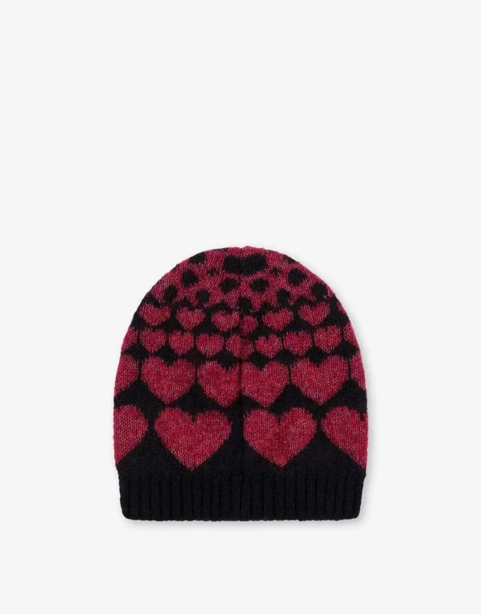Gorro con incrustaciones de mezcla de mohair